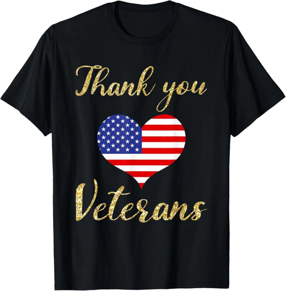 Patriotic heart American flag shirt