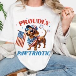 Patriotic shirt, 4th of July tee, dachshund shirt, dog lover gift, funny dog tee