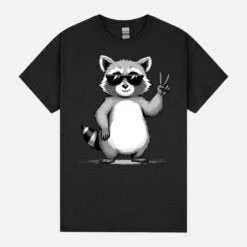 Retro Raccoon Rock Music Funny Racoon Lovers Gift Men Kids Unisex T-Shirts