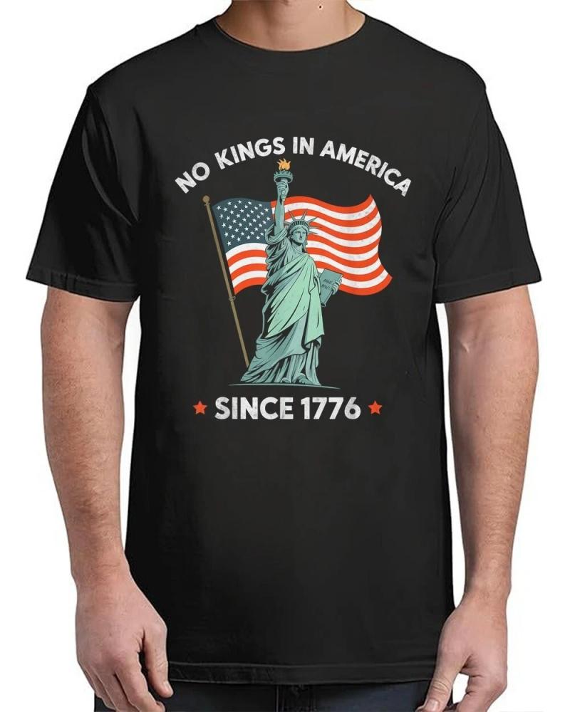 Statue of Liberty 4th July No Kings In America Since 1776 T-Shirt