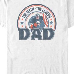 The Myth The Legend Dad Captain America Marvel Comics T-Shirt