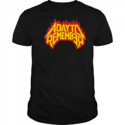 A Day To Remember Flaming Skull Shirt