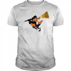 Baltimore Orioles mascot hold a broom shirt