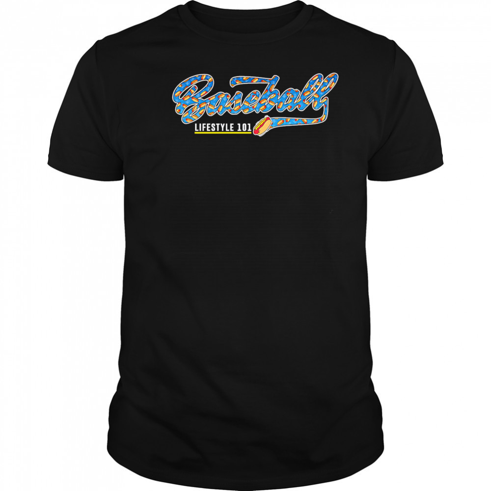 Baseball Hot Dog lifestyle 101 shirt
