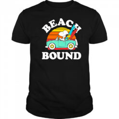 Beach bound Snoopy and Woodstock retro shirt