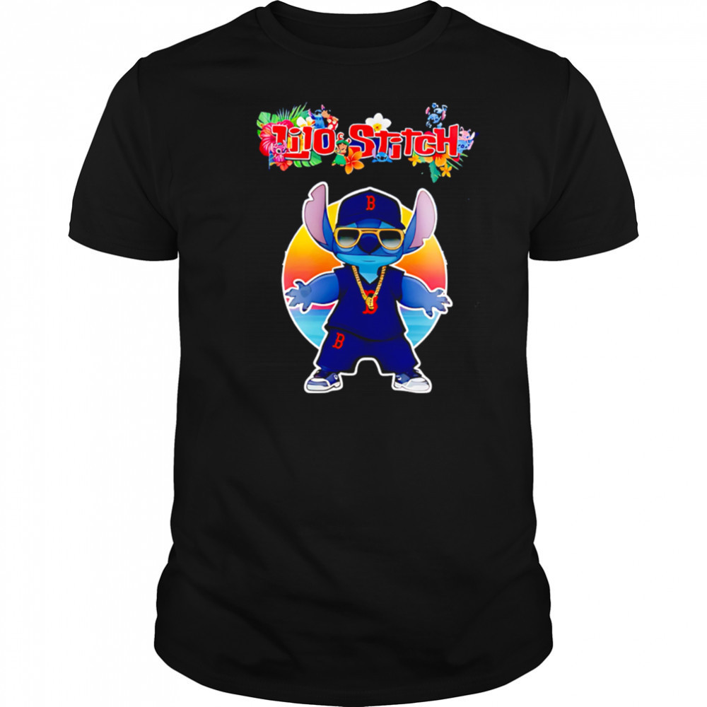 Boston Red Sox x Lilo and Stitch Baseball shirt