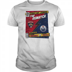 Florida Panthers vs. Edmonton Oilers 2025 Stanley Cup Final Rematch Comic Shirt