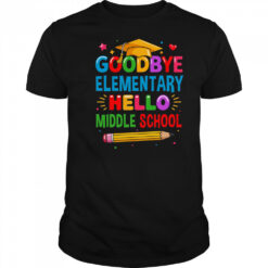Graduation From Elementary To Middle School 2025 For Her Him shirt