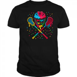 Lacrosse Drip Lax Sticks Helmet Melting Ice Cream shirt