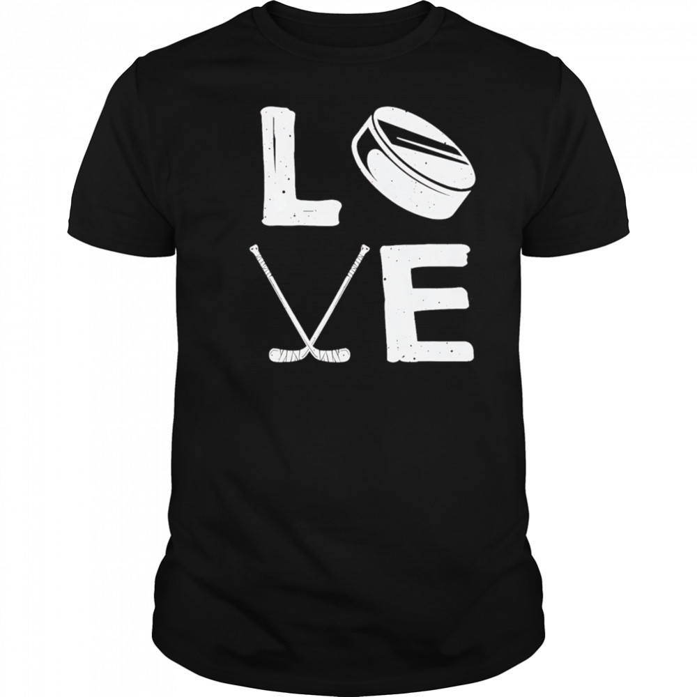 Love hockey retro shirt