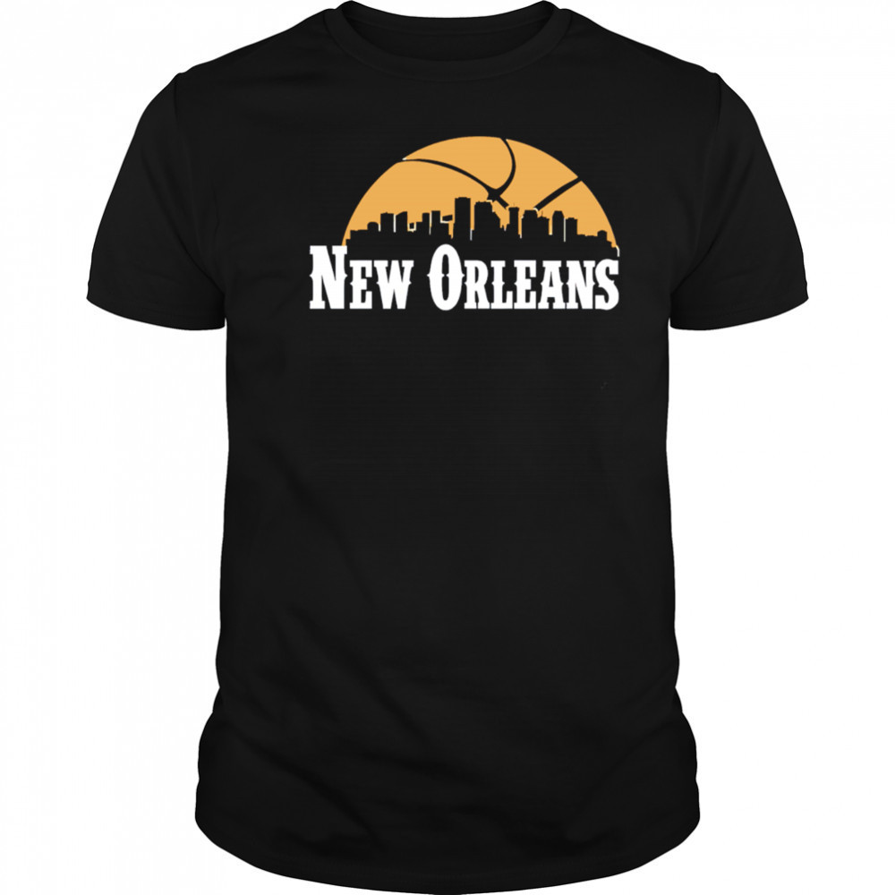 New Orleans Pelicans Cityscape Skyline style 2025 shirt