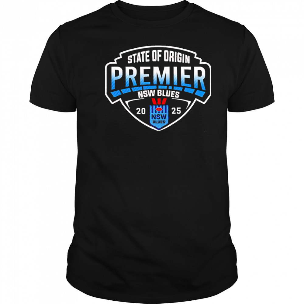 NSW Blues 2025 Premier Back to Back Special logo shirt