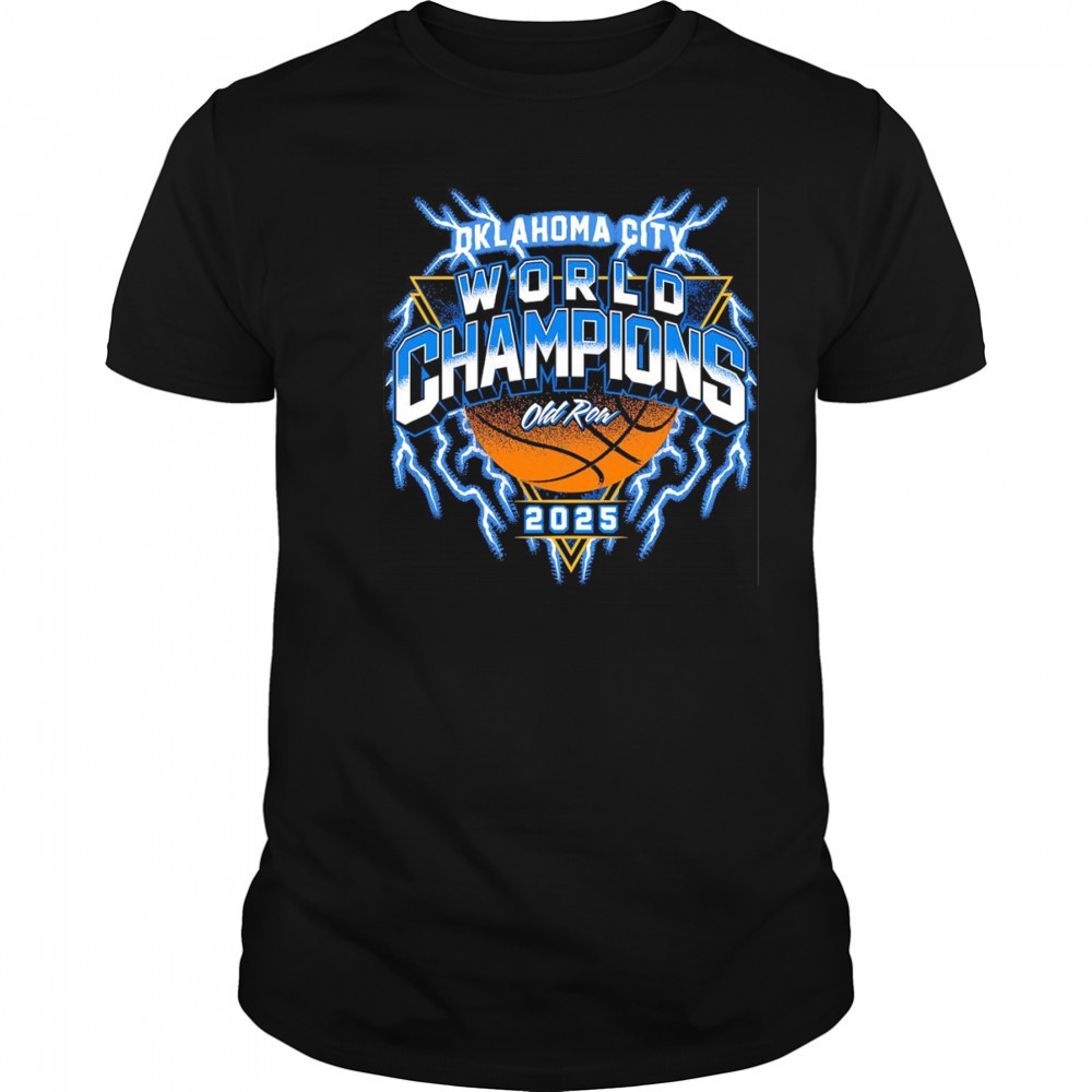 OKC World Champions 2025 basketball shirt