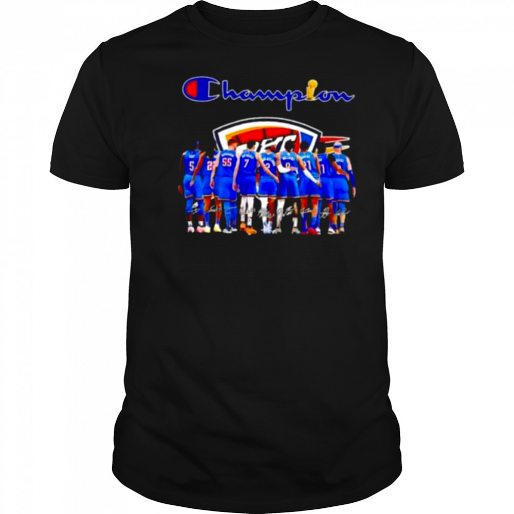 Oklahoma City Thunder All Team Champion signatures shirt