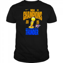 Oklahoma City Thunder Nike NBA Finals Champions Winner Trophy 2025 shirt