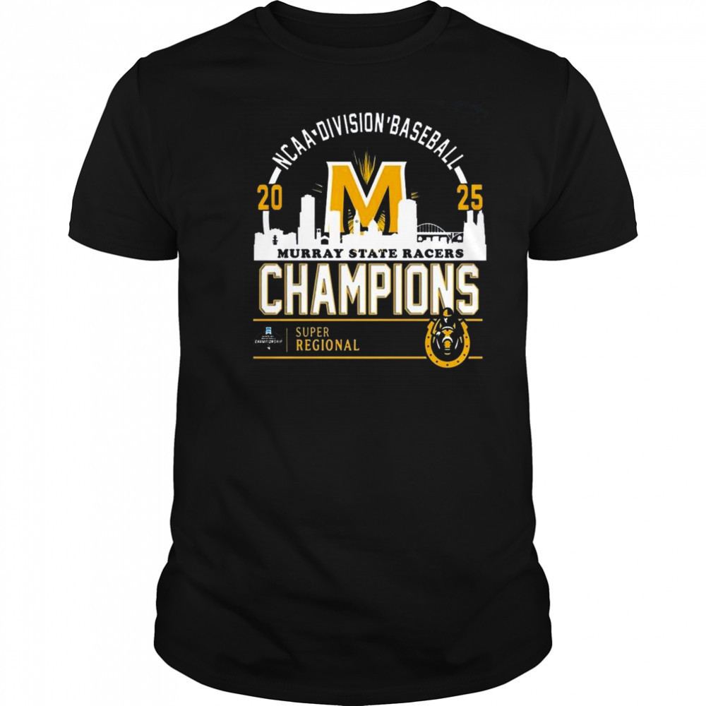 Omaha Murray State Baseball 2025 Super Regional Champions Skyline Shirt