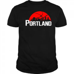 Portland Trail Blazers Cityscape Skyline style 2025 shirt
