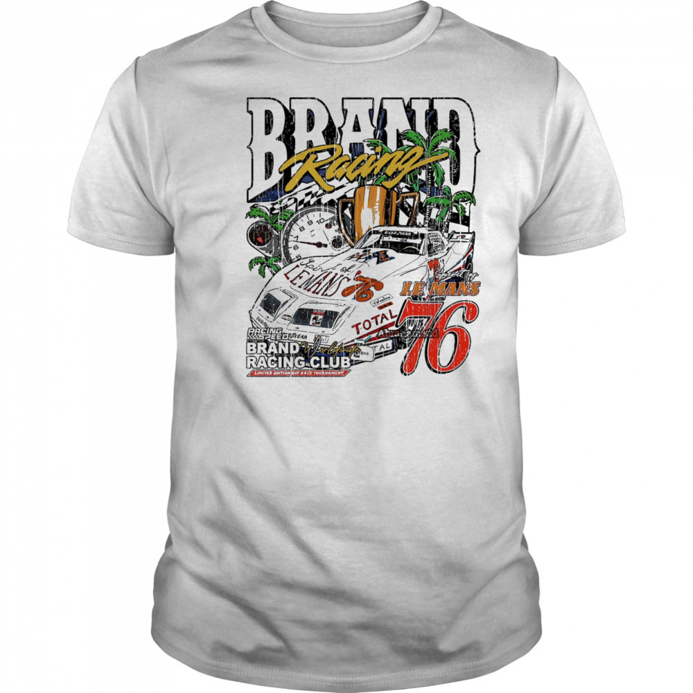 Racing car Brand Racing Club Le Mans signature vintage shirt