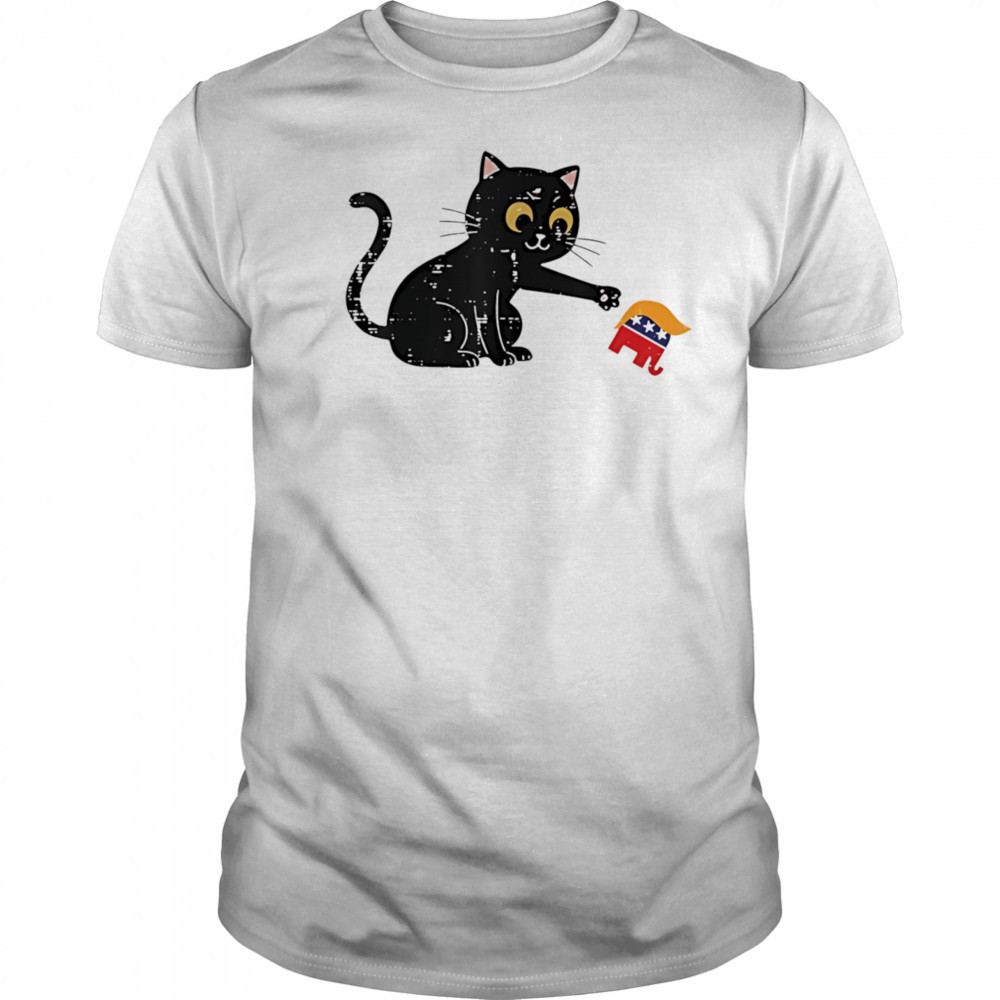Resist cat tipping elephant protest Trump shirt