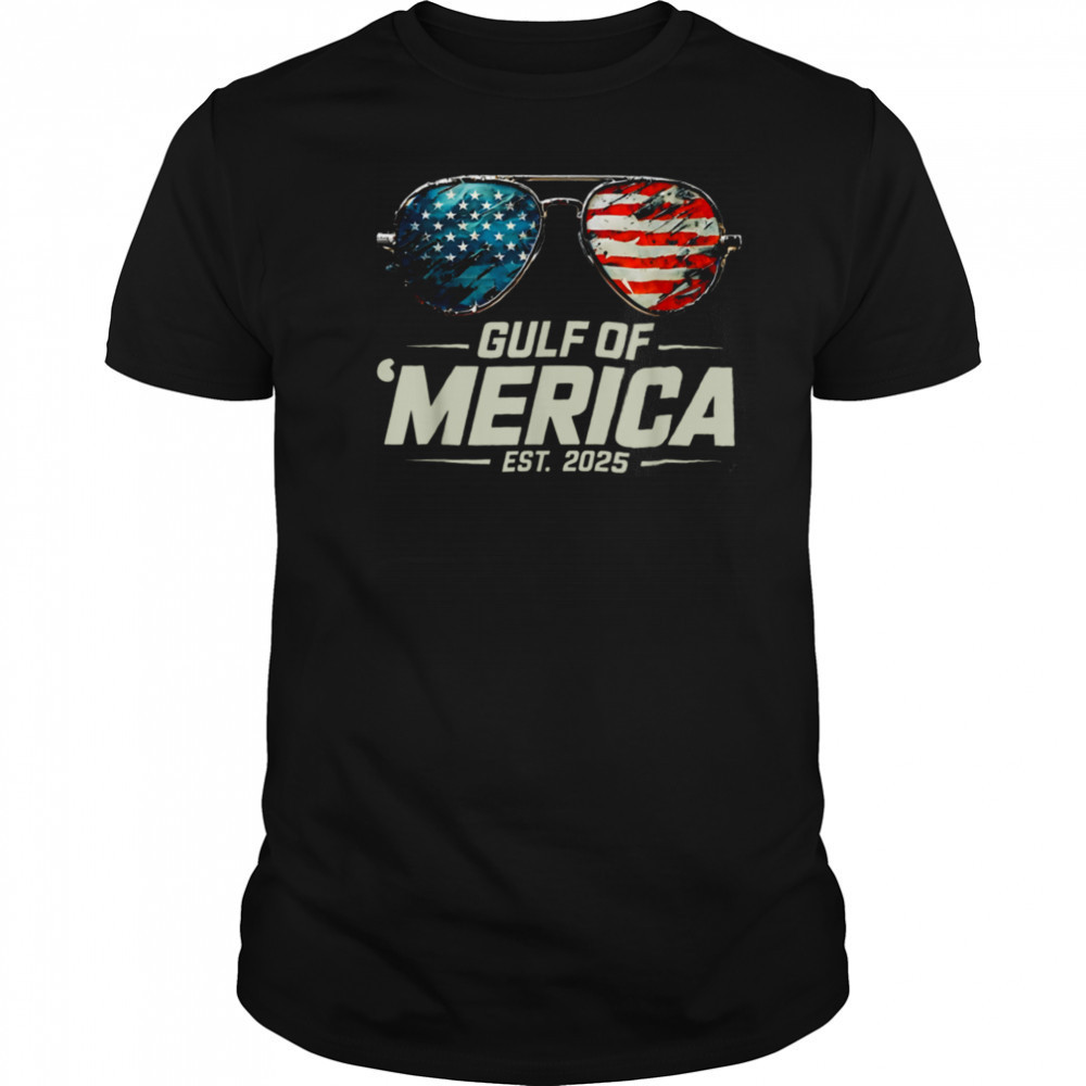 Retro Sunglasses Funny Gulf Of USA America 2025 Sunglasses T Shirt
