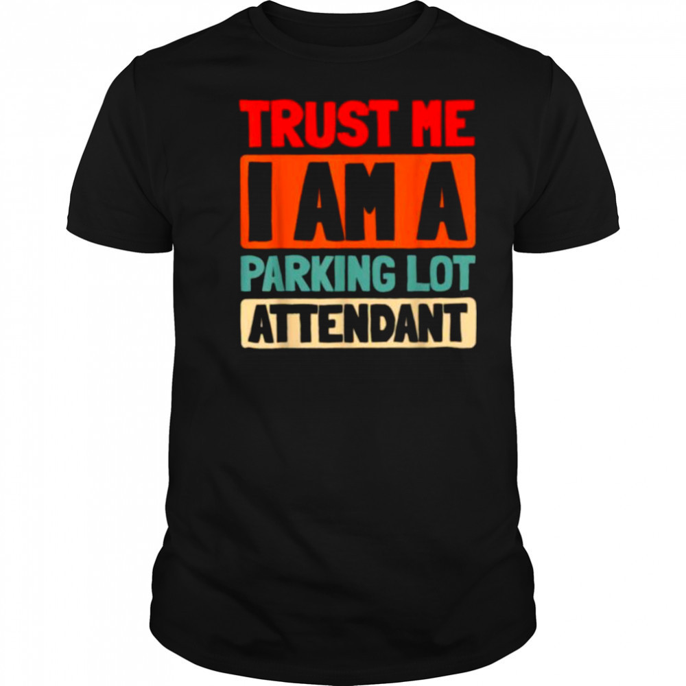 Retro Valet Service Vehicle Vintage Parking Lot Attendant T Shirt