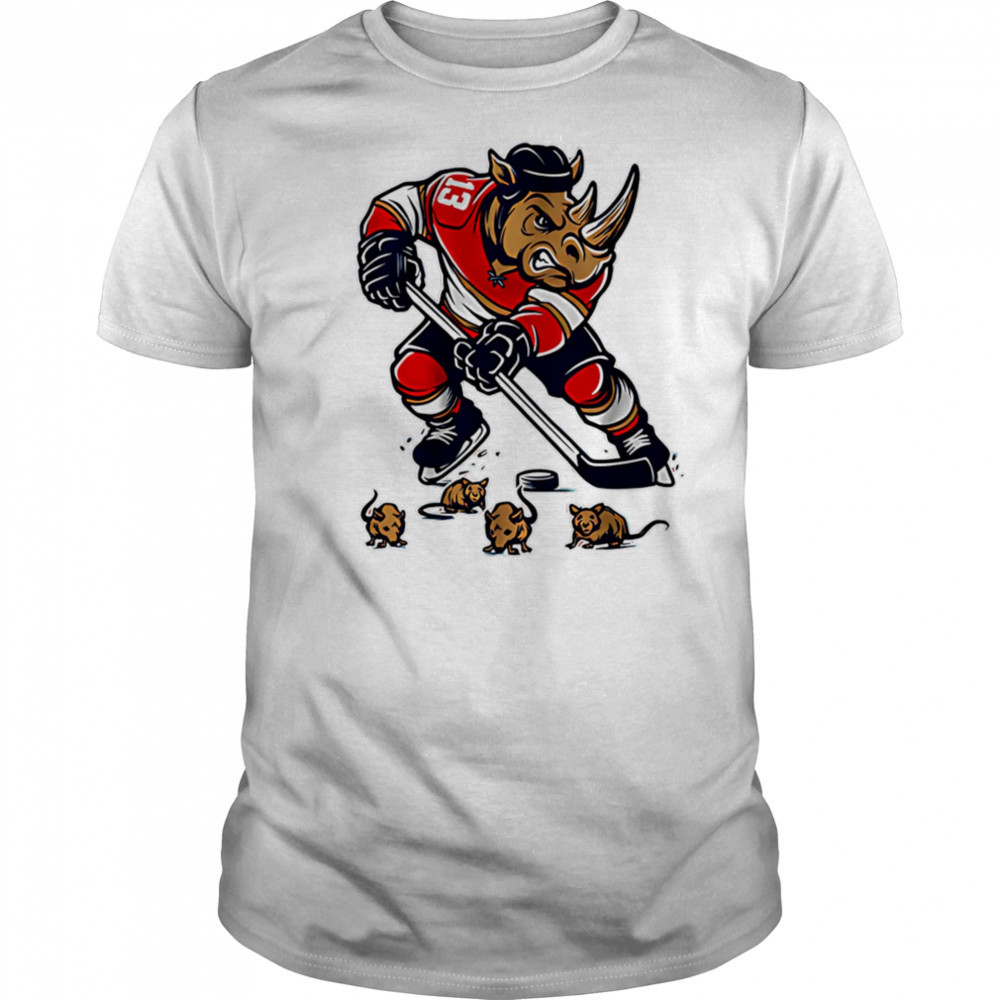 Sam Reinhart Rhino mascot shirt