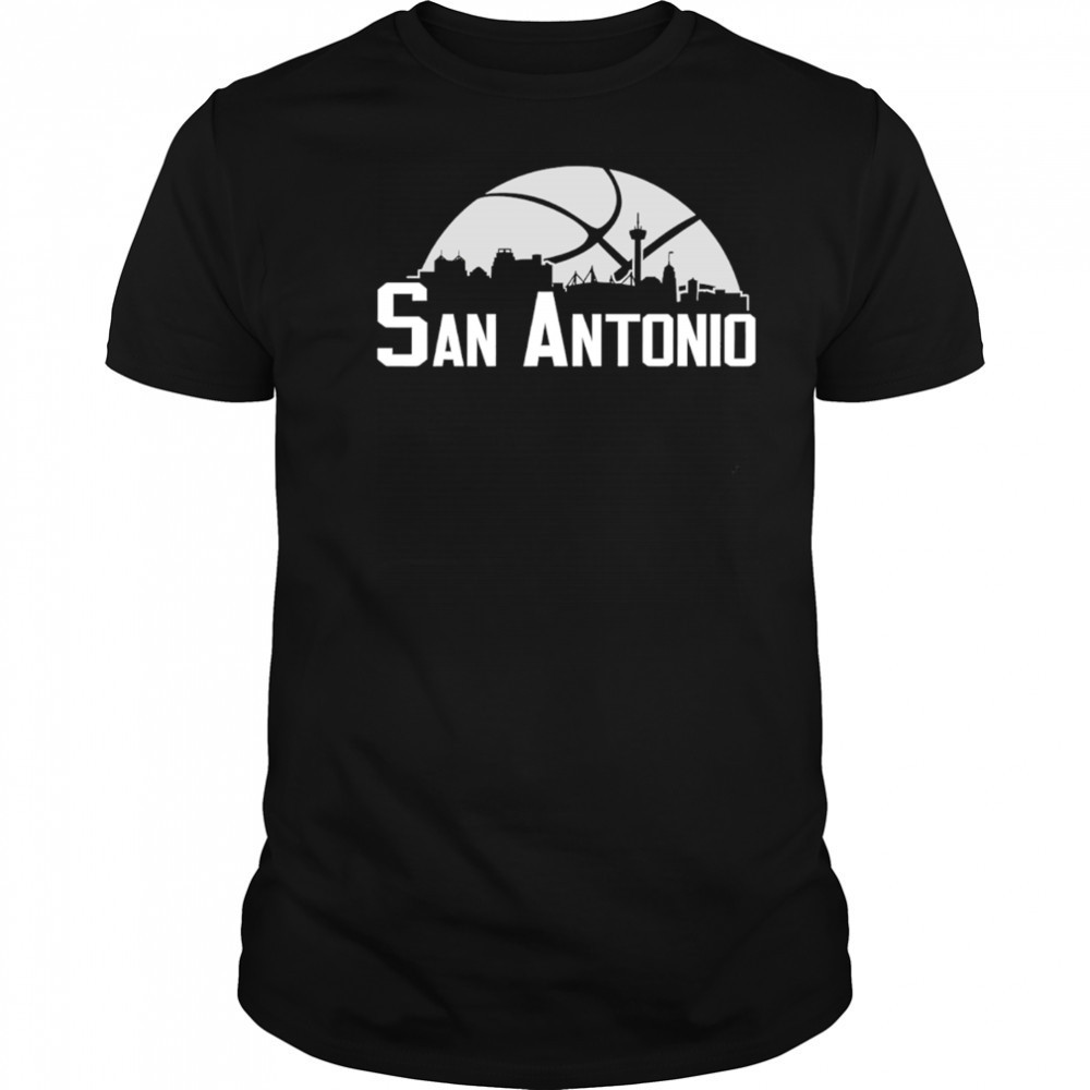 San Antonio Spurs Cityscape Skyline style 2025 shirt