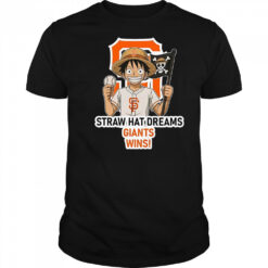 San Francisco Giants Monkey D. Luffy Straw Hat Dreams Wins T-Shirt