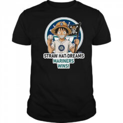 Seattle Mariners Monkey D. Luffy Straw Hat Dreams Wins T-Shirt