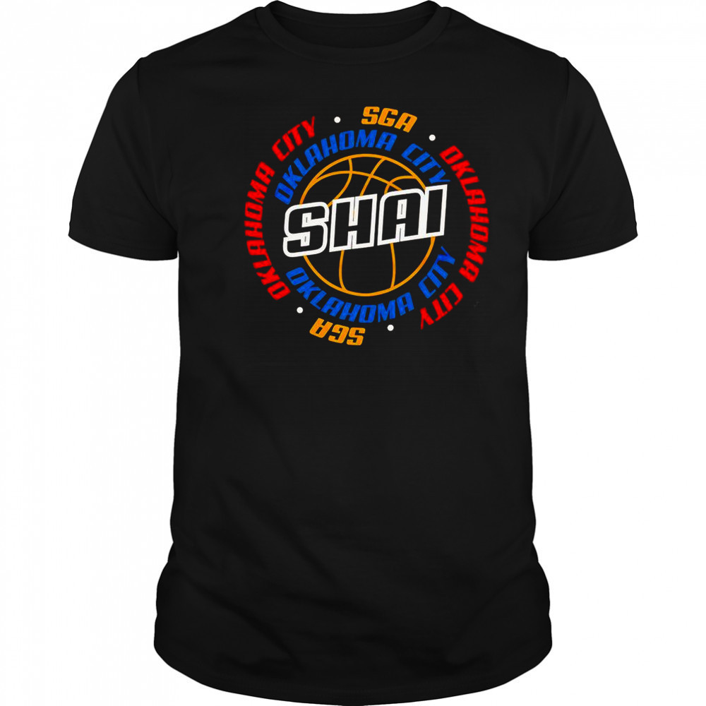 SGA Shai Gilgeous Alexander Oklahoma City Thunder Basketball T-Shirt