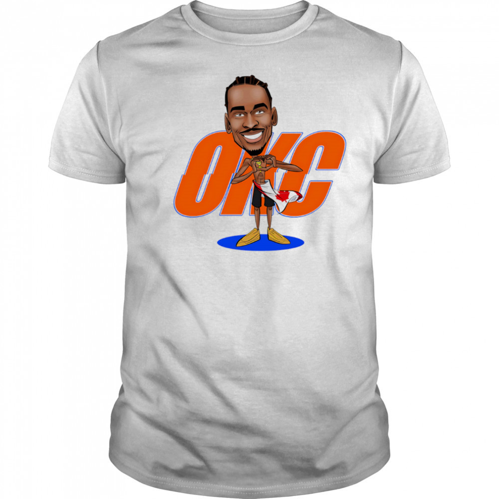 Shai Gilgeous-Alexander Most Valuable Person OKC cartoon shirt