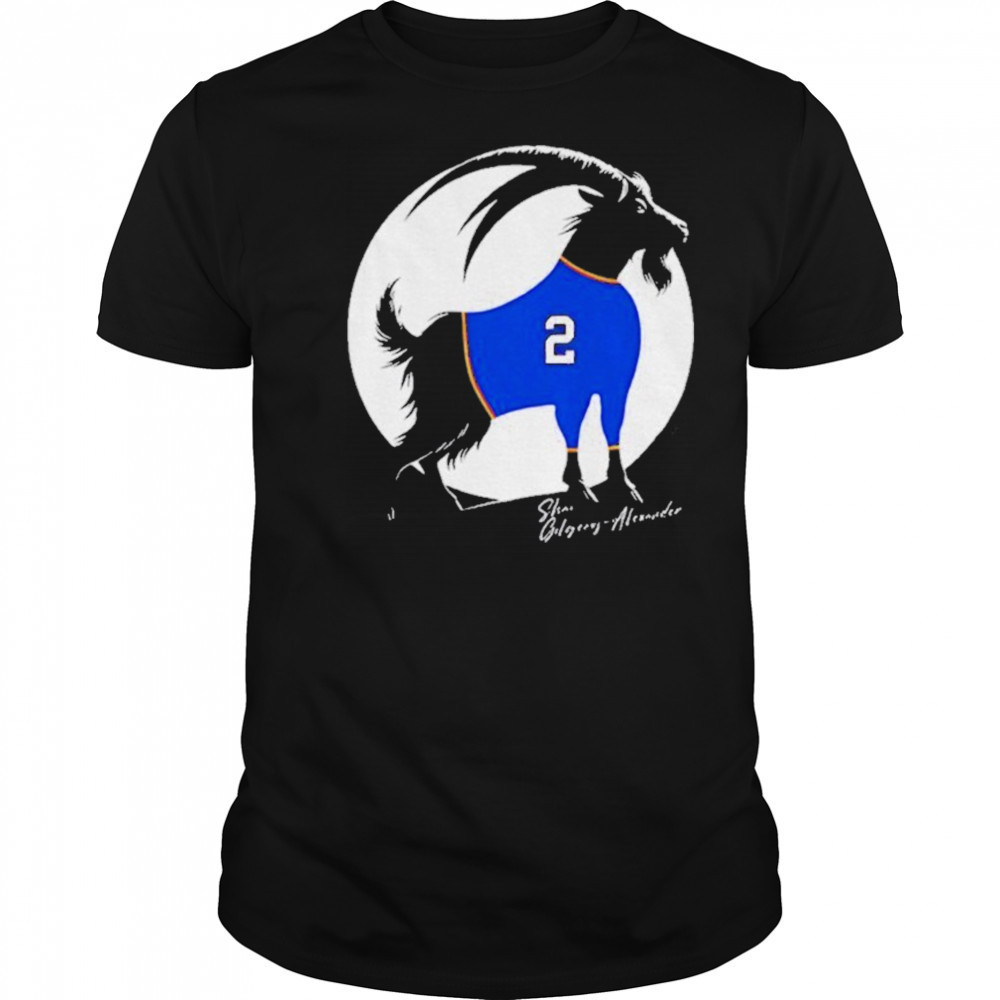 Shai Gilgeous Alexander x Goat Oklahoma City Thunder NBA Basketball shirt