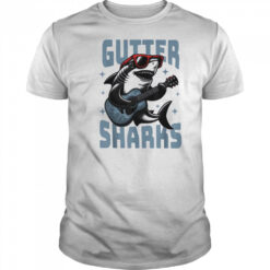 Shark Playing Guitar With Sunglasses T Shirt