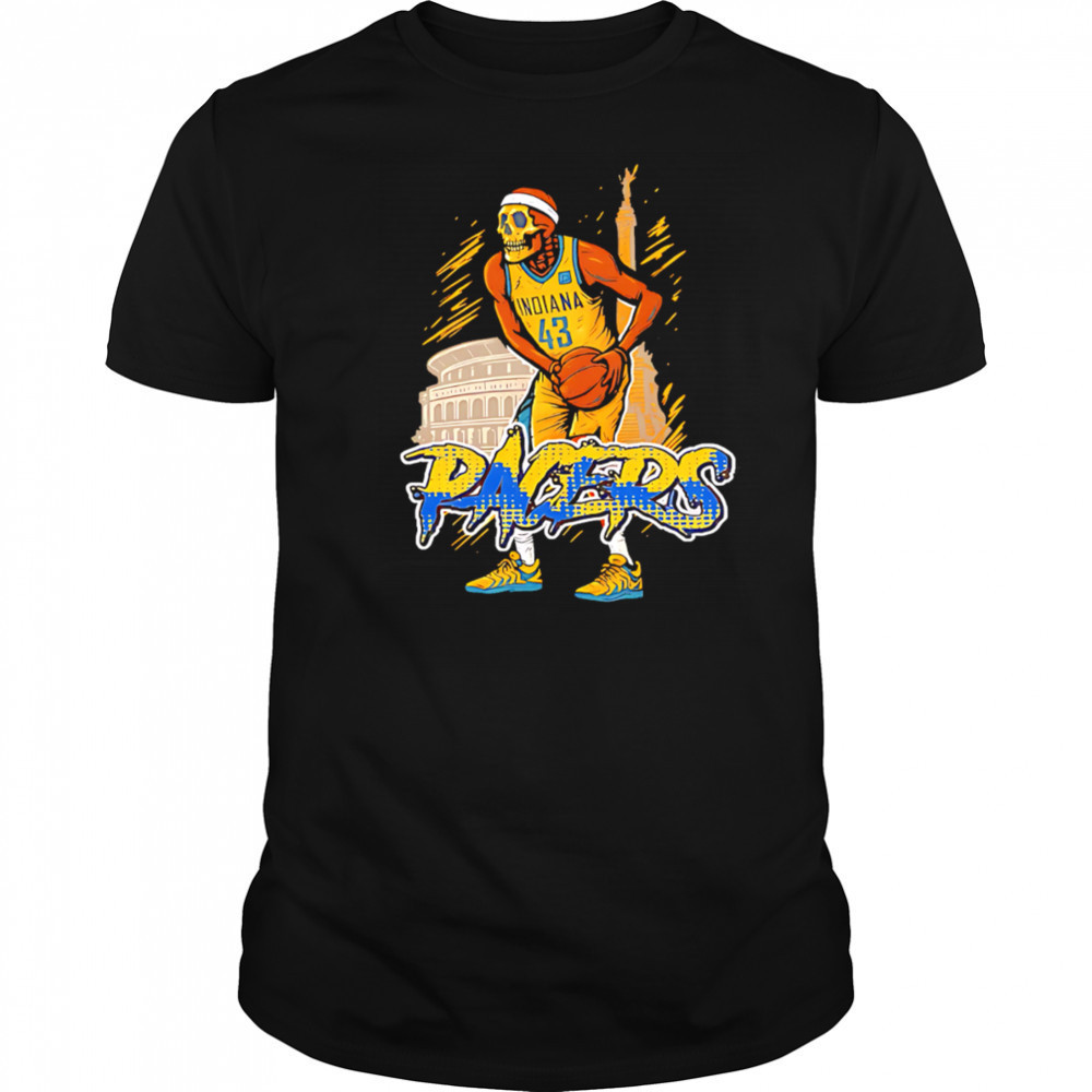 Skeleton Pascal Siakam 43 Indiana Pacers stadium sports shirt