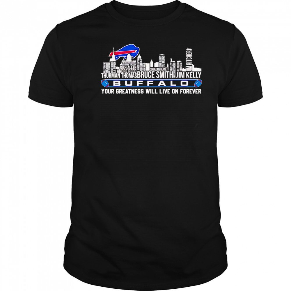 Skyline name Buffalo your greatness will live on forever shirt