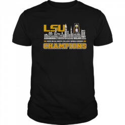 Skyline Name LSU Tigers 2025 NCAA Men’s College World Series Champions T-Shirt