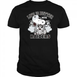 Snoopy Life is Better with Raiders shirt