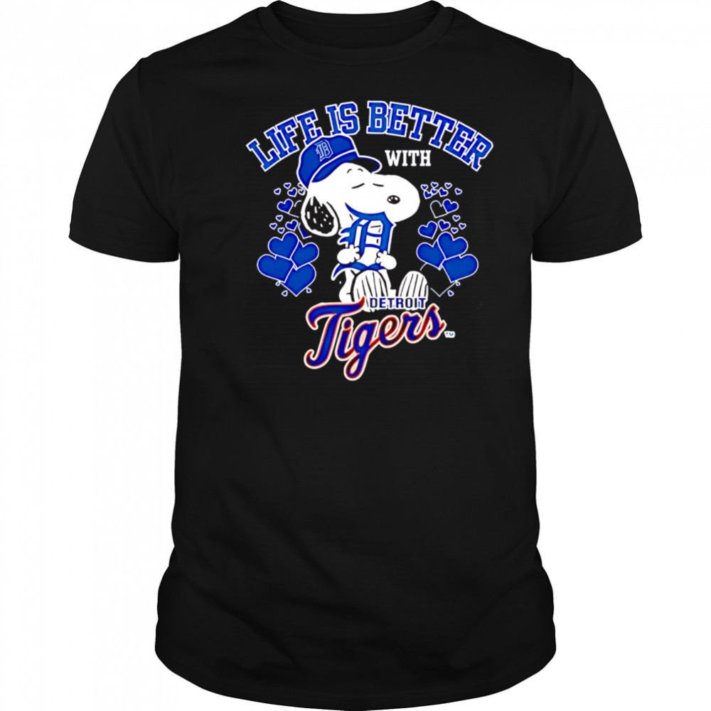 Snoopy Life is Better with Tigers shirt