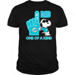 Snoopy Miami Dolphins #1 DAD One of A Kind shirt