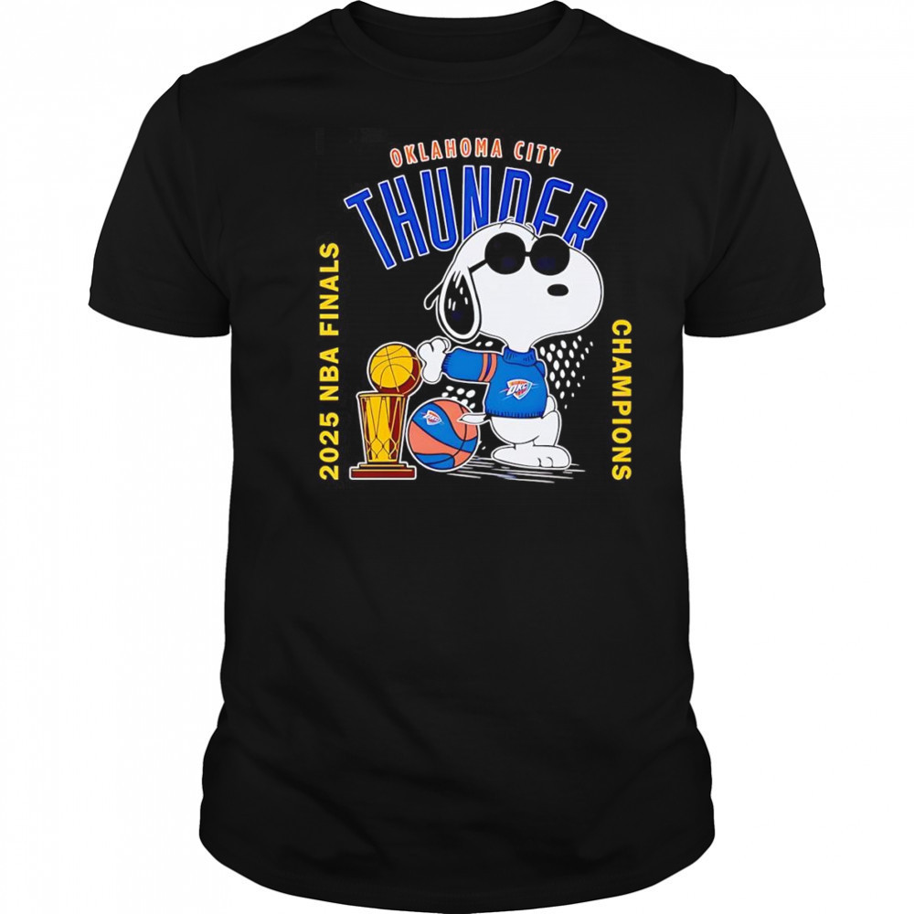Snoopy Oklahoma City Thunder 2025 NBA Finals Champions shirt