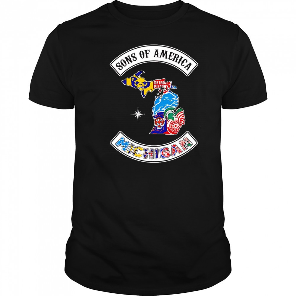 Sons of America Michigan sports shirt