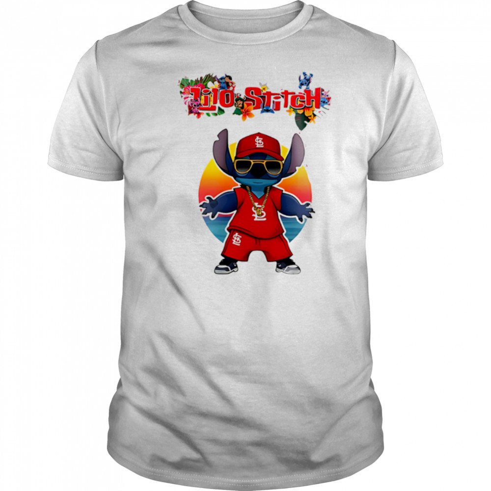 St.Louis Cardinals x Lilo and Stitch Baseball shirt