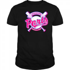 Stockton Ports Baseball Club x Pink Night 2025 logo shirt