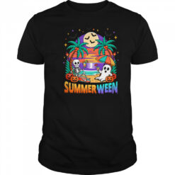 Summerween Summer Skeleton Party Halloween Vibes Vacation shirt