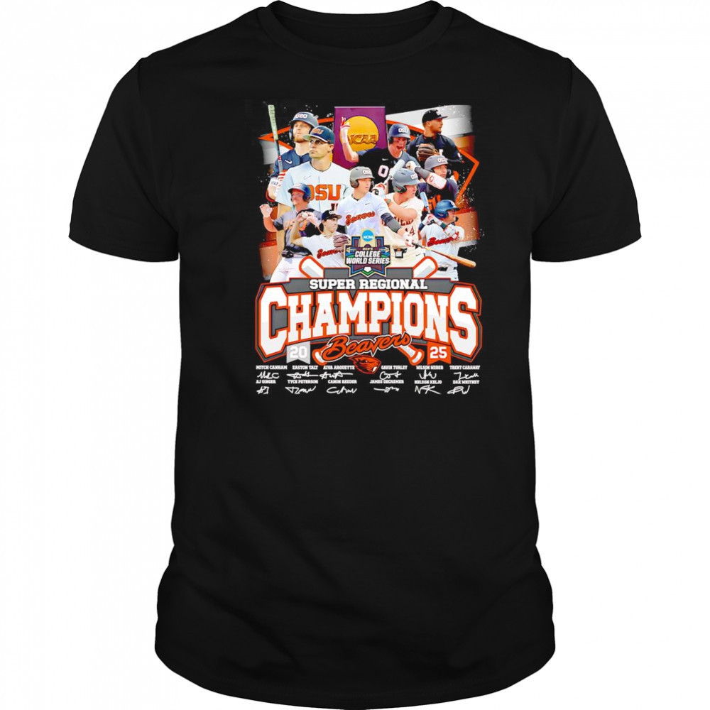 Super Regional Champions 2025 Oregon State Beavers shirt