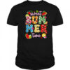 Sweet Summer Time Groovy Floral Summer Vacation Women Girls shirt