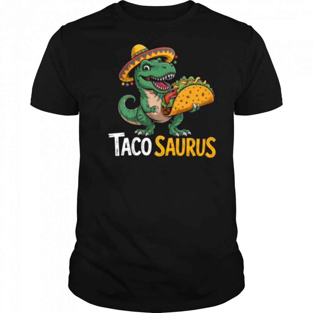 Tacosaurus Funny Taco Lover Men Kids T Rex Dinosaur T Shirt
