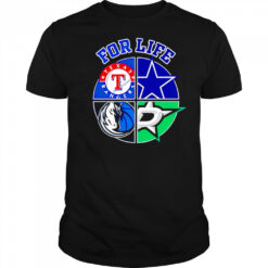 Texas rangers Cowboys stars and mavericks for life shirt