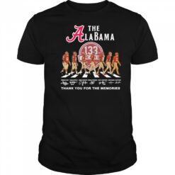 The Alabama Crimson Tide Abbey Road 133 Years Thank You For The Memories signatures shirt