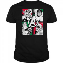 The Avengers Christmas Grid Shirt